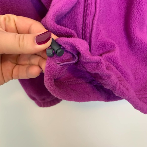 Columbia Womens Fleece Jacket Size Medium Purple Casual Long Sleeve - Picture 16 of 16